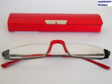 edle lesebrille auch in rot